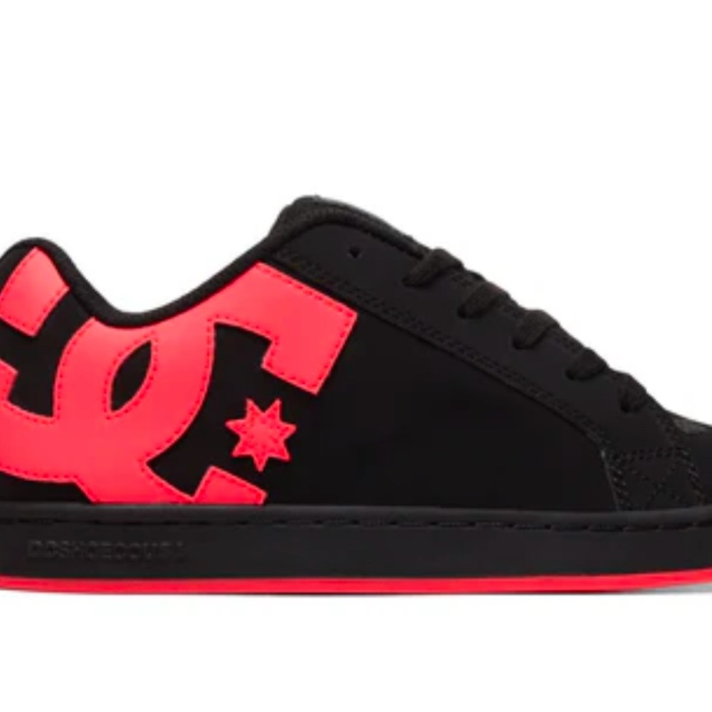 DC Women’s Black and Red Sneakers